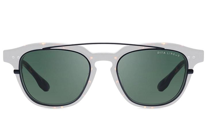 Dita Men's Lineus Clip Sunglasses Green White CRX127985 USA